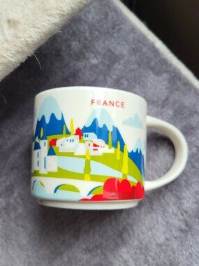 Starbucks FRANCE You are Here Series Collectible 14 oz Mug EUC SEE PICTURES